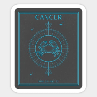 Cancer Crab Zodiac Sticker